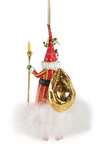 Dash Away Nicholas Santa Ornament