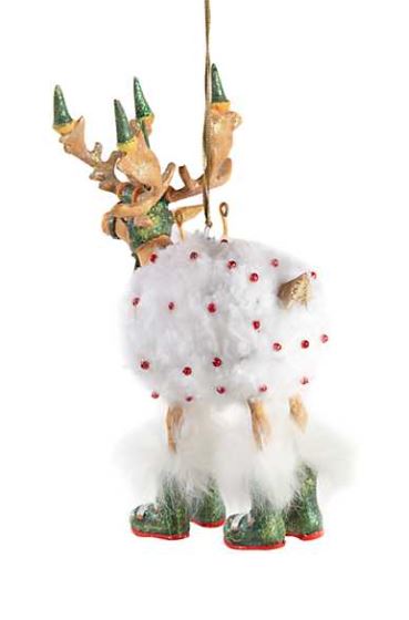 Dash Away Blitzen Reindeer Ornament