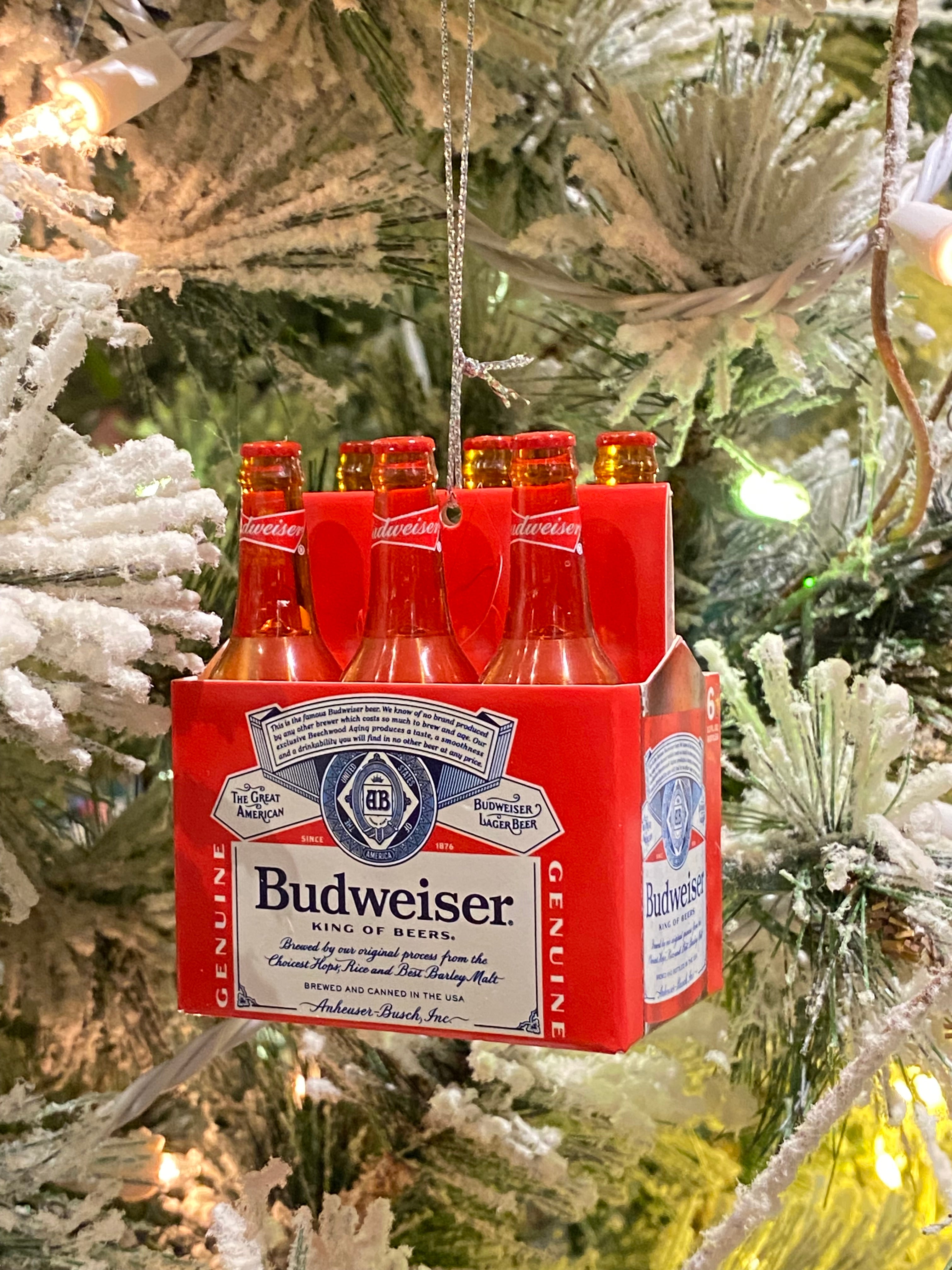 6Pk Budweiser Ornament