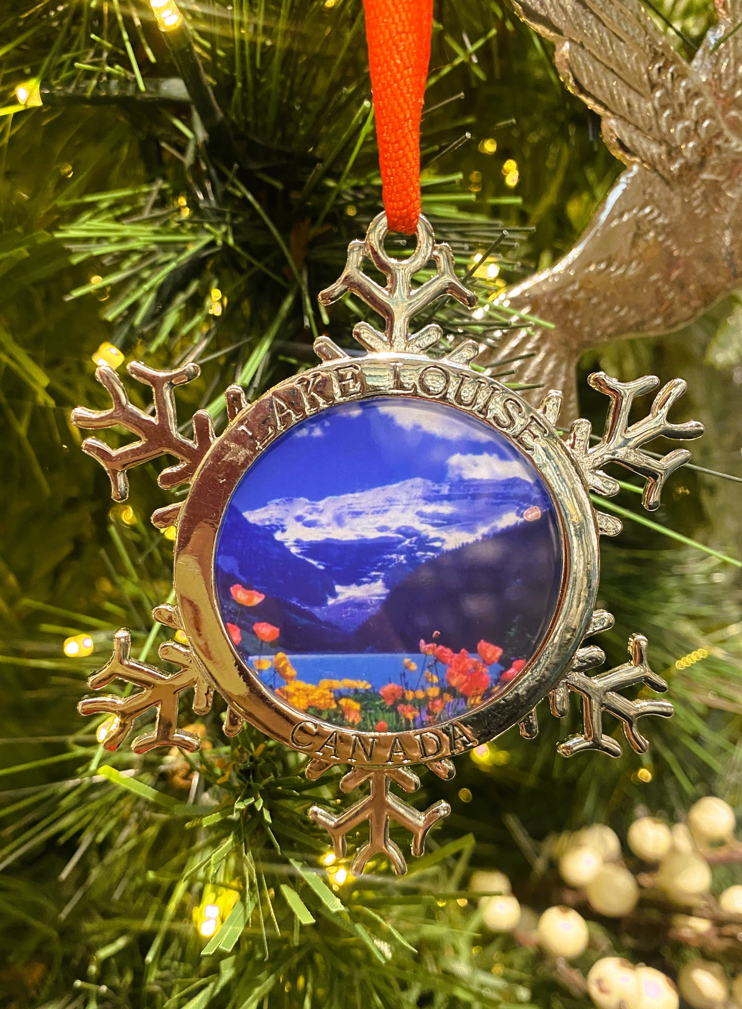 Lake Louise Metal Ornament