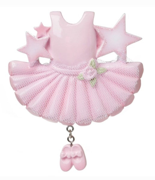 Ballerina Outfit Personalized Christmas Ornament