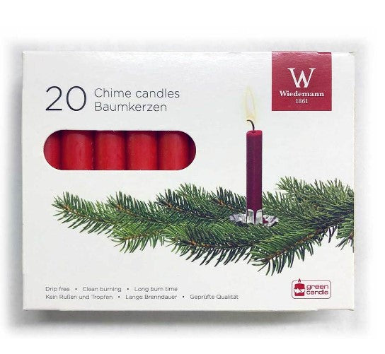 Red Christmas Tree Candles