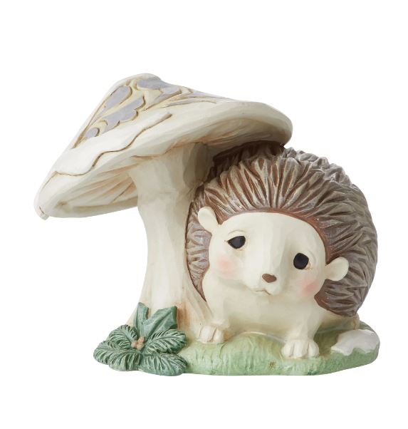 Woodland Hedgehog by Mushroom
