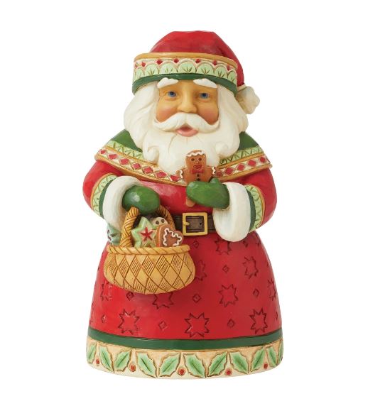 Pint Sized Santa with Cookies - Figurine