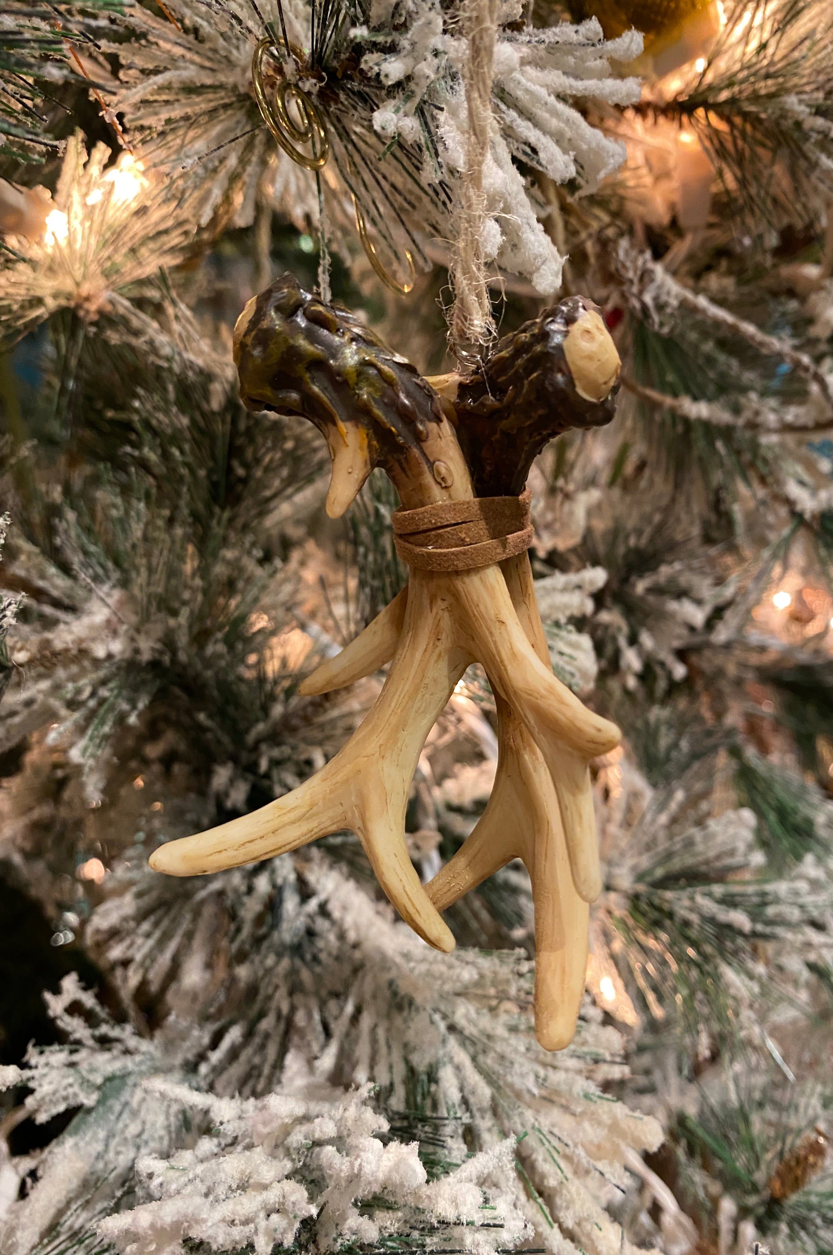 Double Antler Ornament