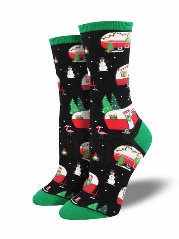 Ladies Christmas Campers Socks