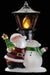 santa snowman lamp post