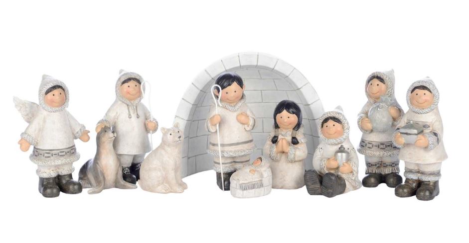 Arctic 10 Piece Nativity Set