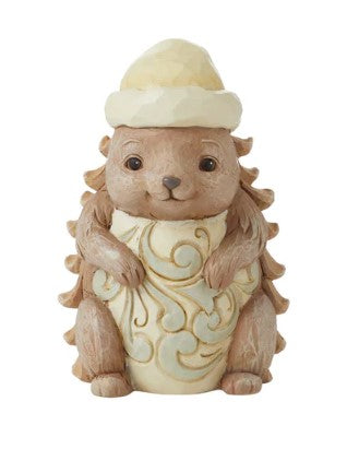 Woodland Pinecone Hedgehog Figurine