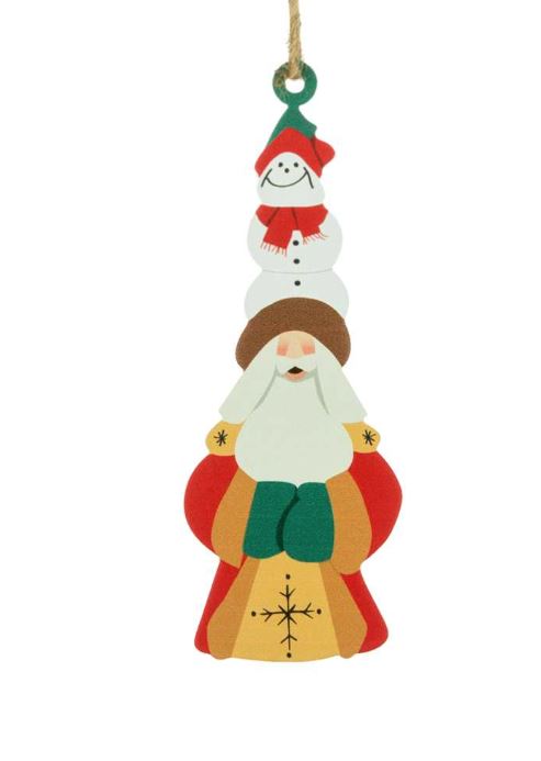 DF Snowman Tall Hat Santa Ornament