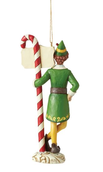 Buddy Elf by Candy Cane Ornament