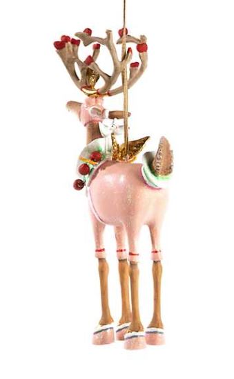 Dash Away Cupid Reindeer Ornament
