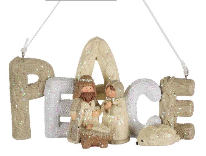Peace Holy Family Ornament