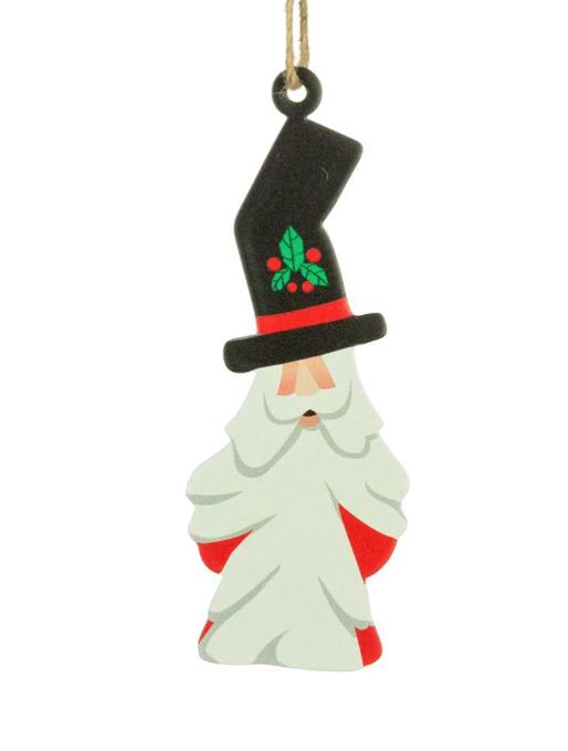 DF Stovepipe Tall Hat Santa Ornament