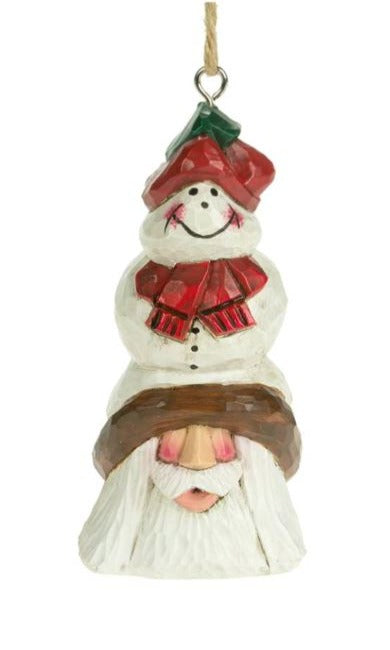 DF Snowman Tall Hat Ornament