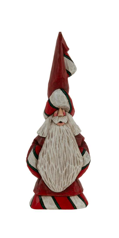 DF 9" Peppermint Trimmed Tall Hat Santa