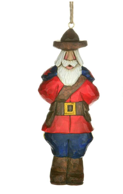 DF 5" Mountie Santa Ornament