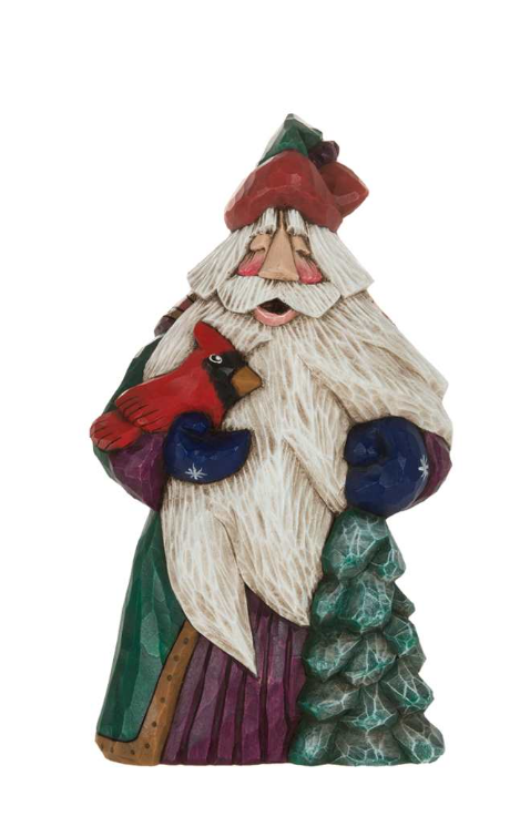 DF 9"  Cardinal Christmas Santa