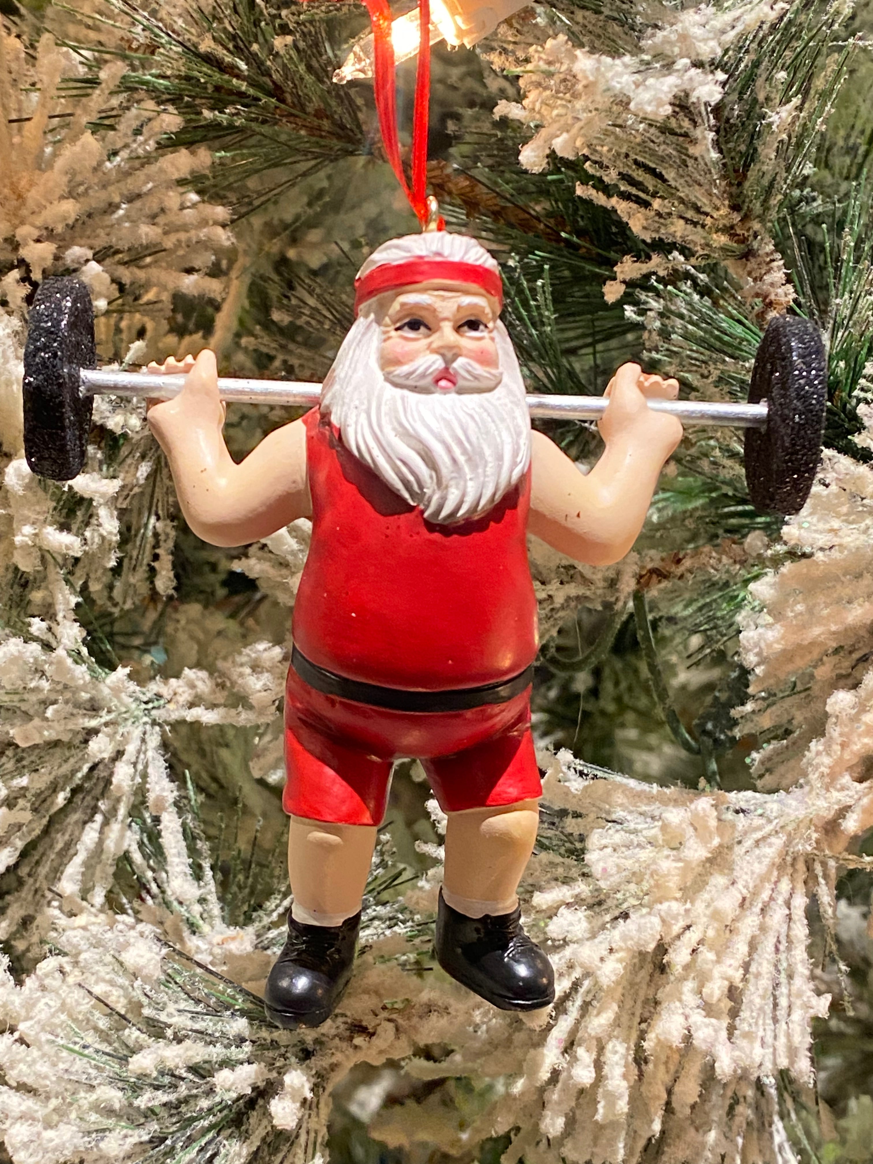 Weightlifter Santa