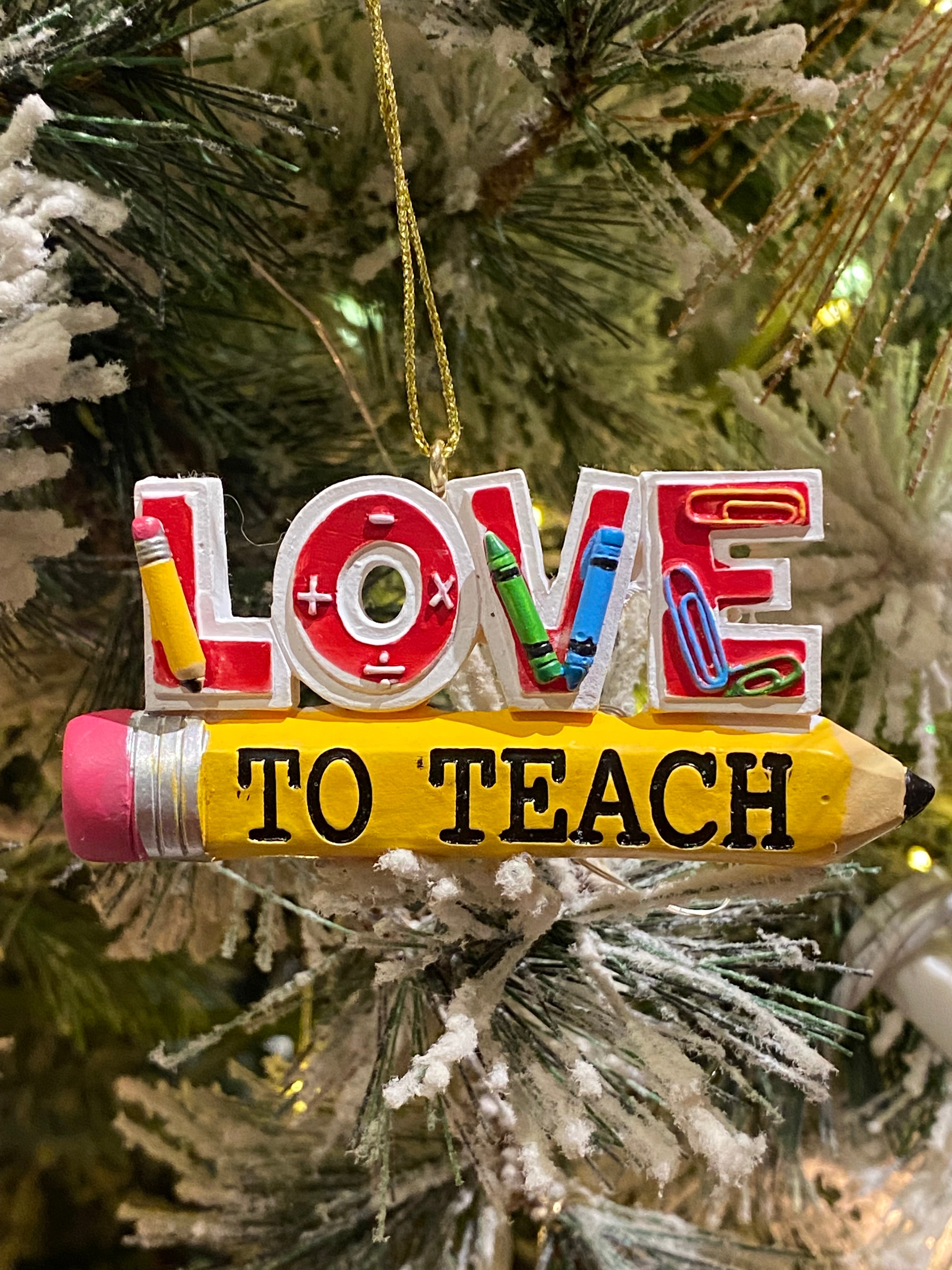 Teach Pencil Ornament