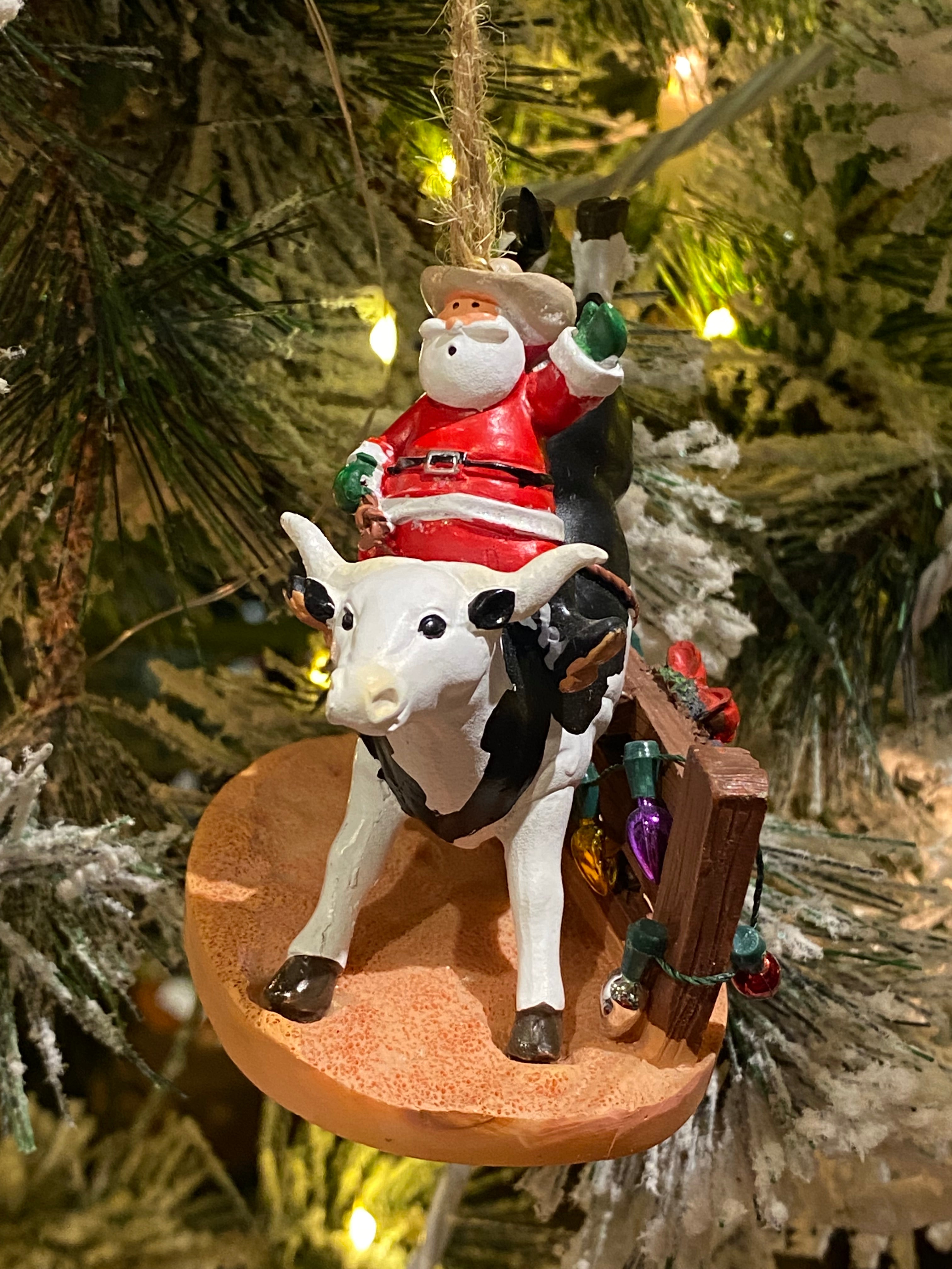 Santa on Bull