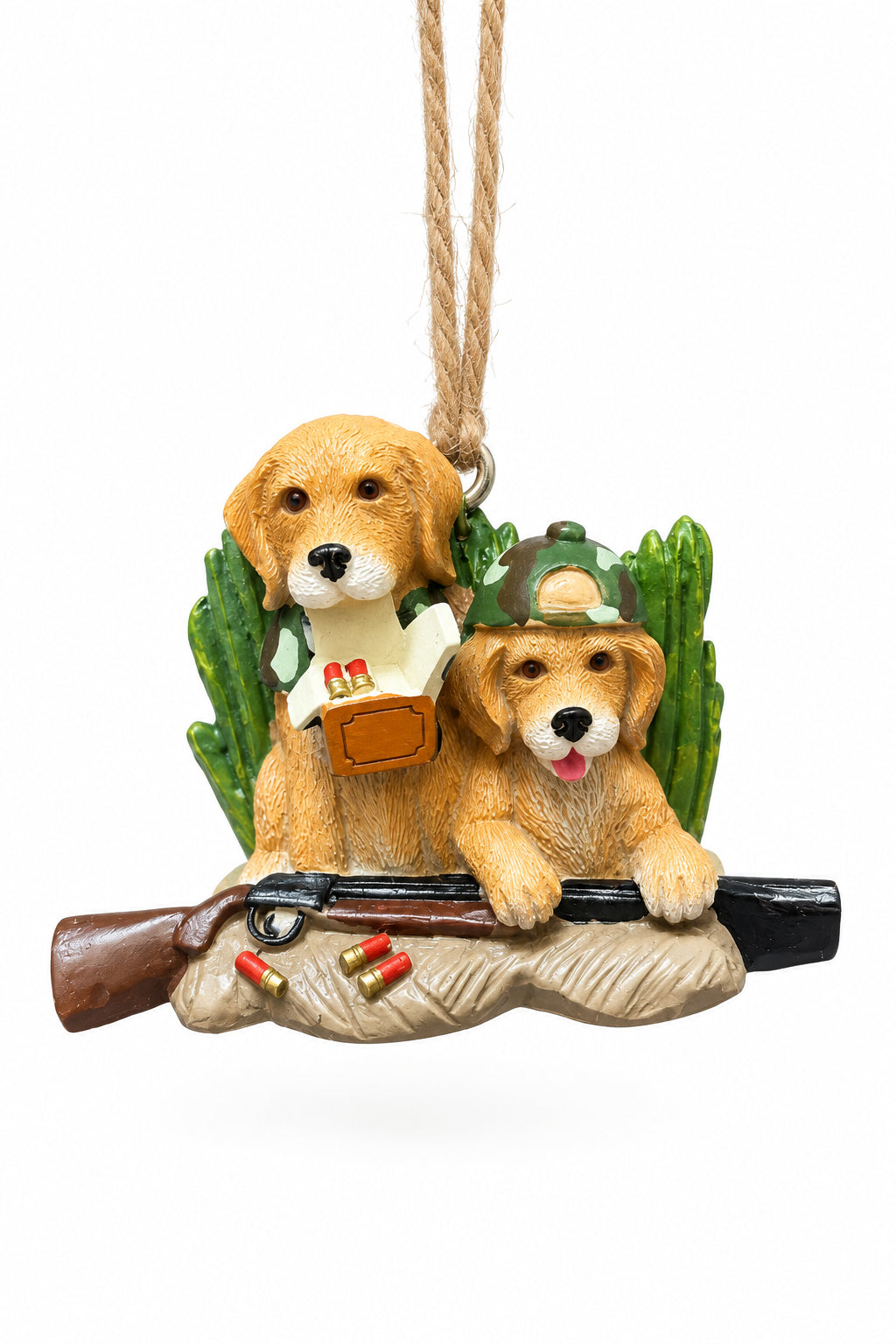 Hunter Puppy Ornament