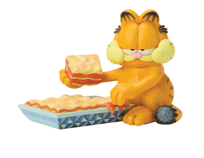 Garfield with Piece of Lasagna