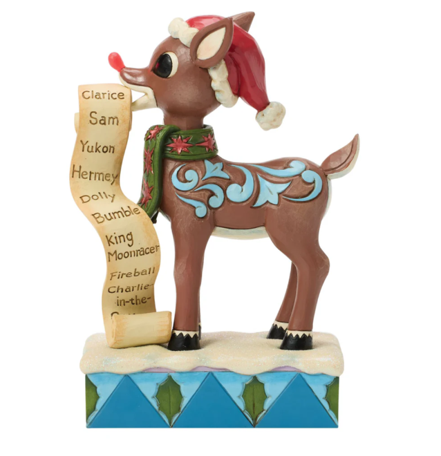 Rudolph with List in Mouth
