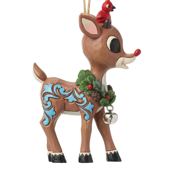 Rudolph with Wreath