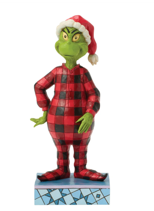 Grinch Wearing Pajamas Figurine