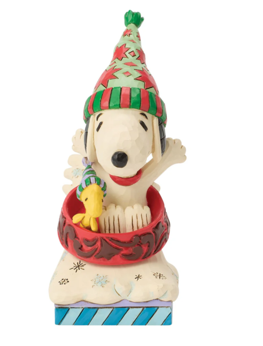 Snoopy Woodstock Dog Bowl Sled
