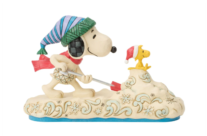 Snoopy Shoveling Snow