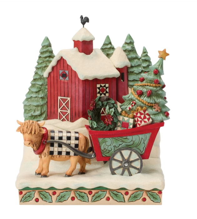 Highland Glen Barn Scene Fig