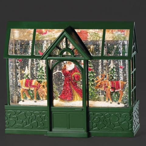 Confetti Lites Lighted Swirl Santa's Winter Conservatory