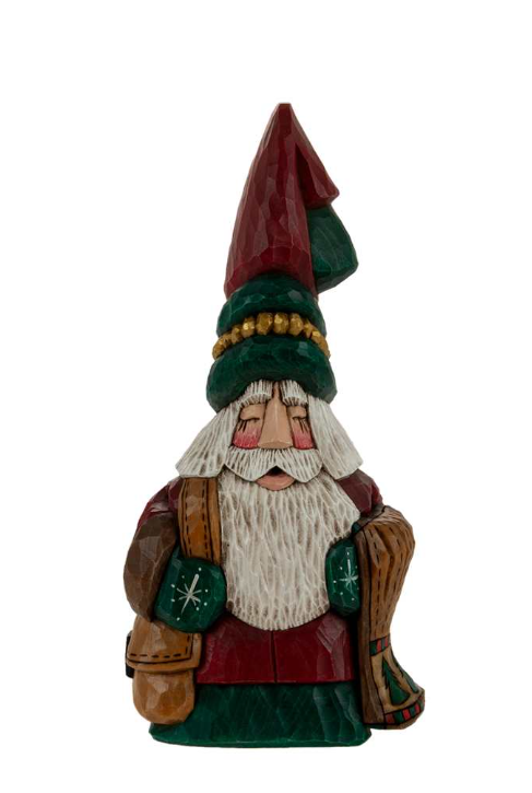 DF 12" Christmas Quilt Tall Hat Santa