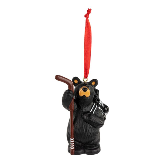 Hockey Bear Ornament