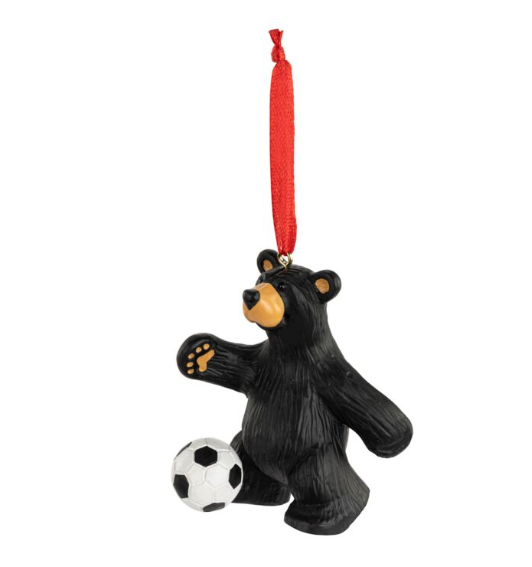 Soccer Bear Ornament