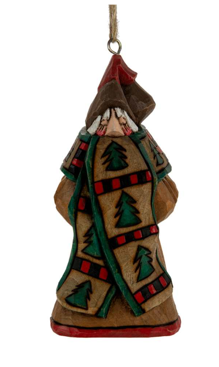DF 4.5" Long free Scarf Santa Ormnament