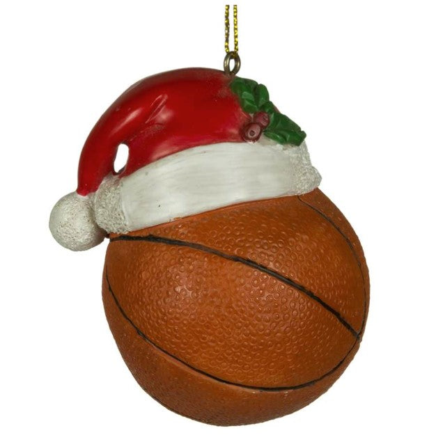 Basketball W/Santa Hat