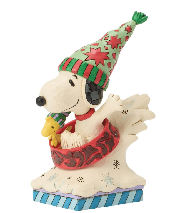 Snoopy Woodstock Dog Bowl Sled