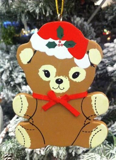 Wooden Bear Personalized Ornament