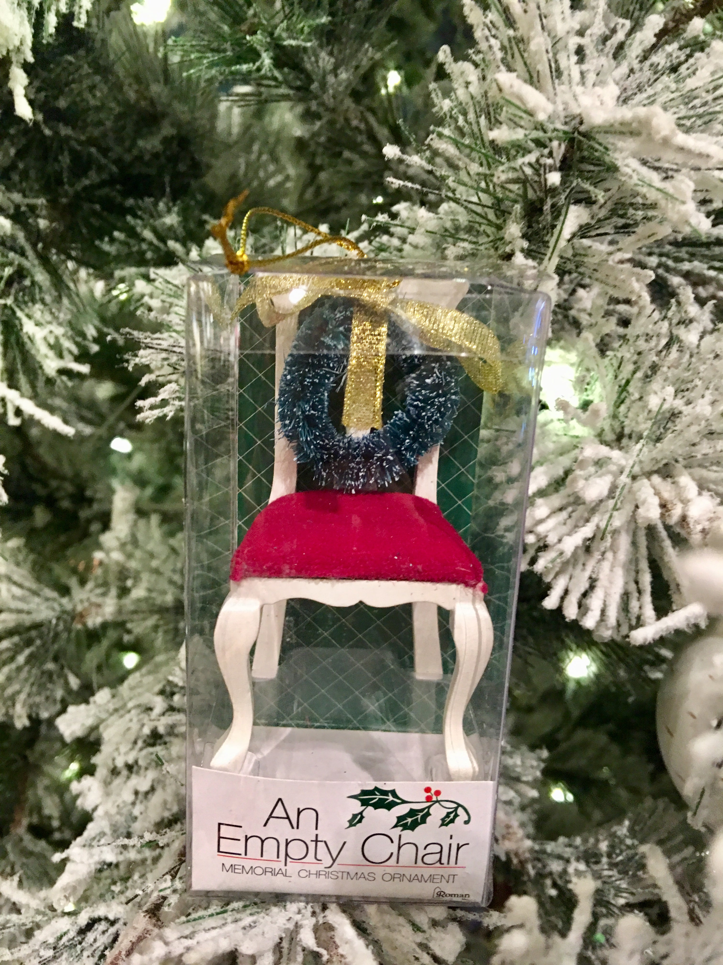 Empty chair ornament