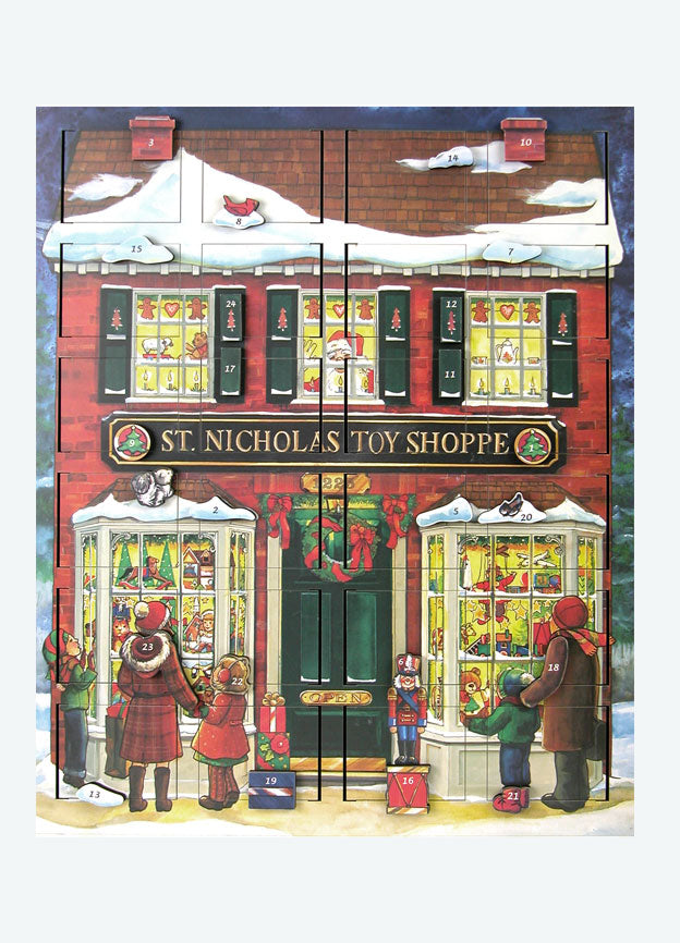 St. Nicholas Musical Advent Toy Shop Calendar