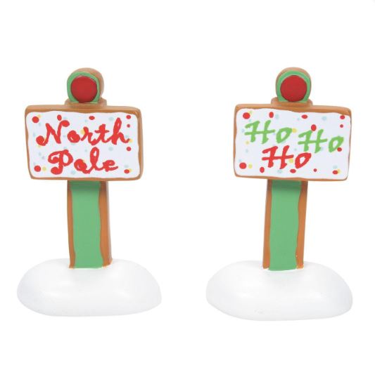 Gingerbread Xmas Signs St/2