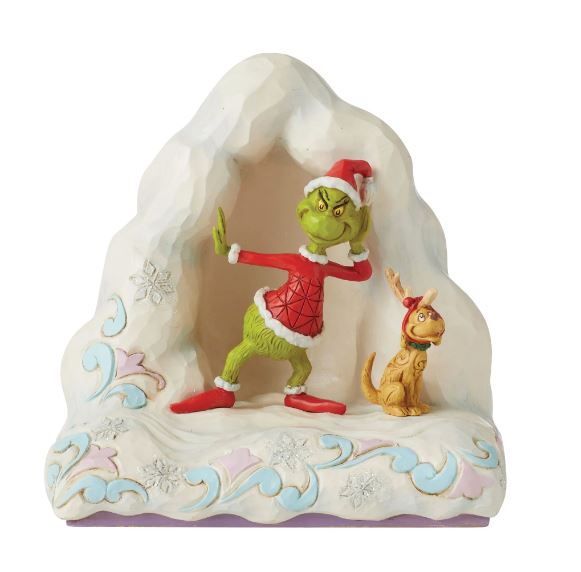Grinch and Max on Snow Mound