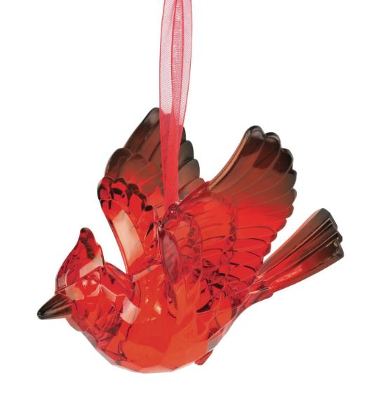 Acrylic Cardinal Ornament