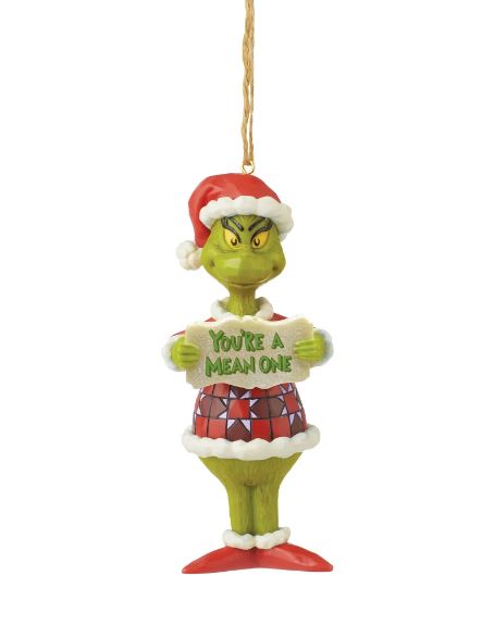 Grinch You're a Mean One PVC Ornament