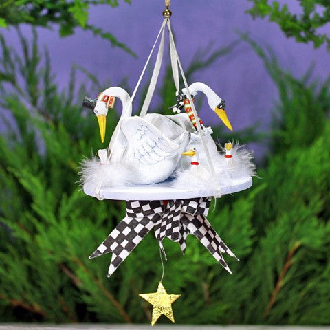 7 Swans a-Swimming Ornament