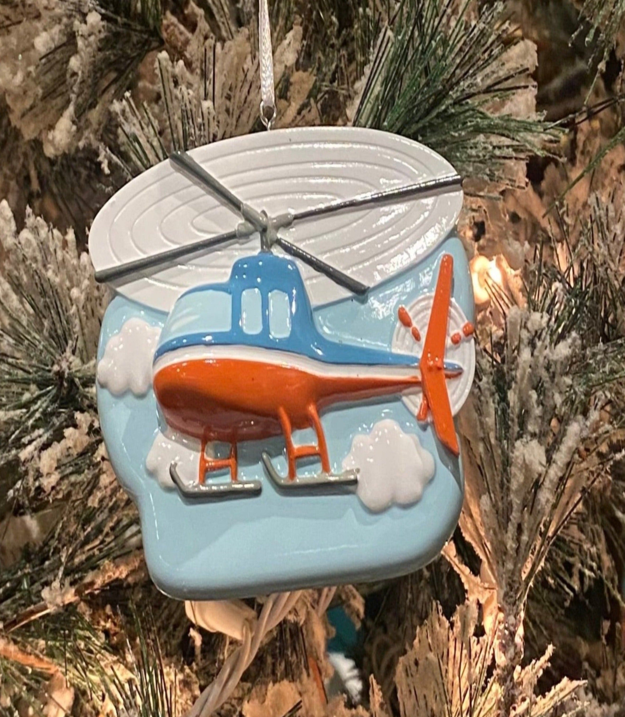 Child Helicopter Personalized Ornament