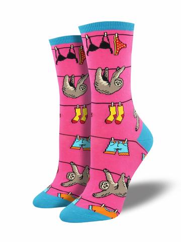 Ladies Sloth On A Line Socks